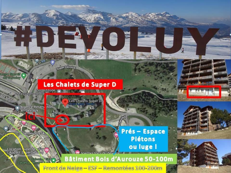 Appartement 8-10 Personnes Superdevoluy Hautes Alpes Rez De Chaussee Vue Panoramique 3 Chambres Le Devoluy Exterior photo